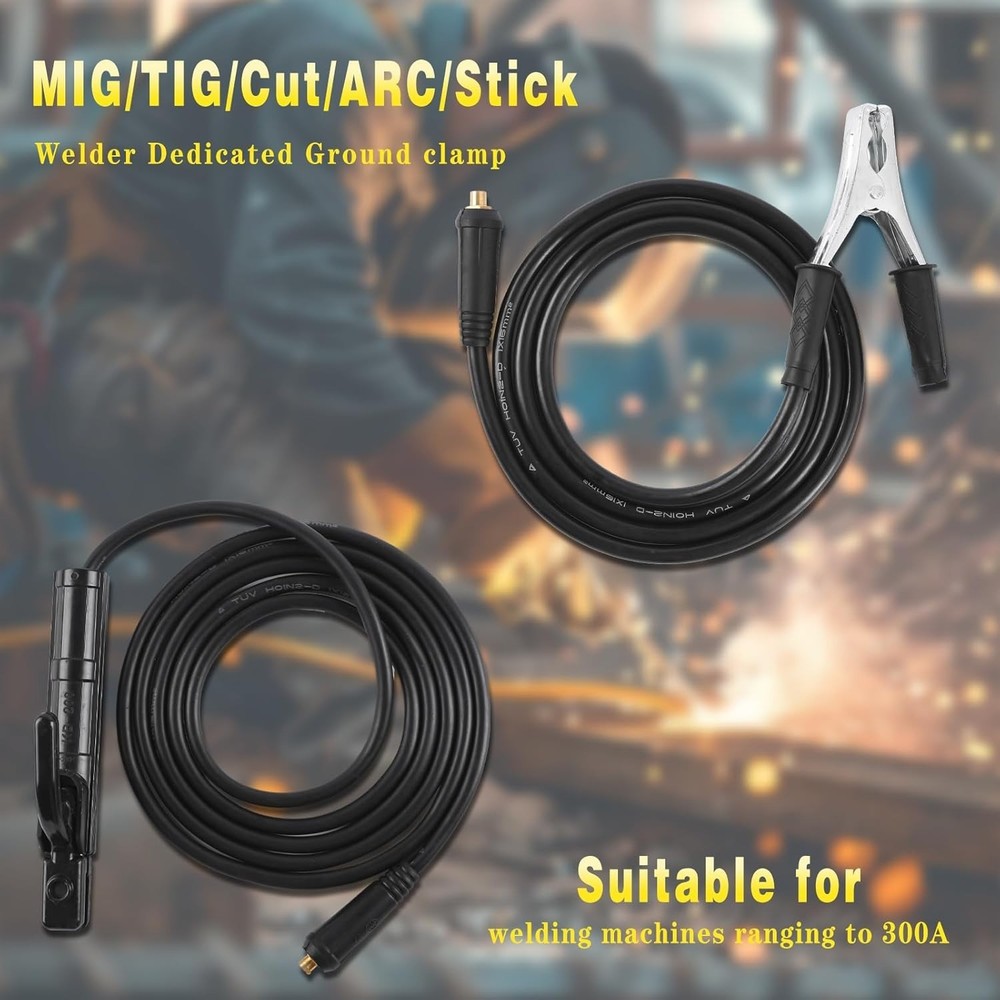 ARC Welder Machine Electrode Holder Welding Leads Welding Ground Clamp Welding E