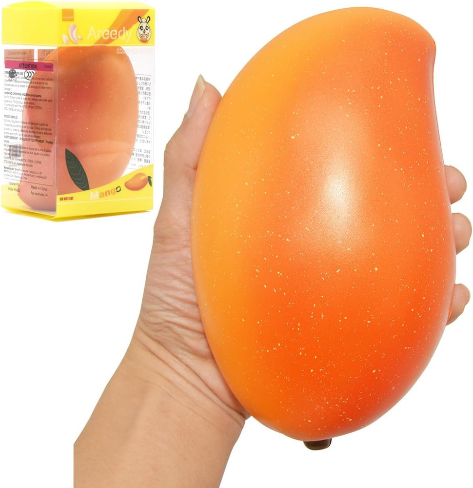Scented Squishy Gold Mango & Slow Rising Fruit Squishy