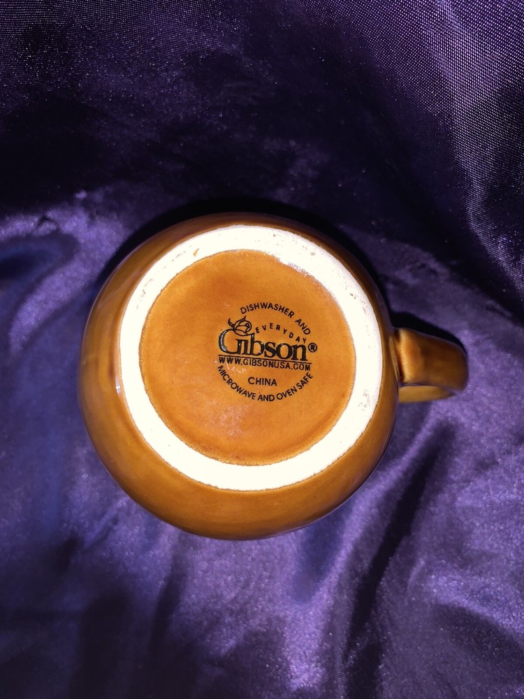 Gibson Everyday China - Brown - Creamer