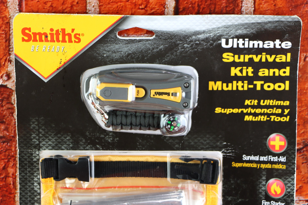 Smith's 50541 Ultimate Survival Multi-Tool First Aid Fire Starter Knife Kit