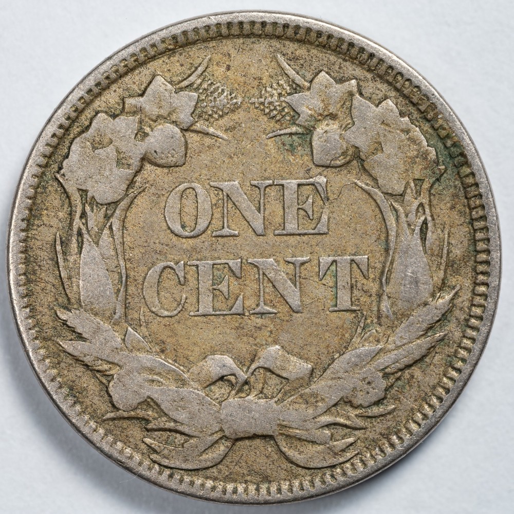 1857 Flying Eagle Cent Extremely Fine (XF) Obverse Die Crack