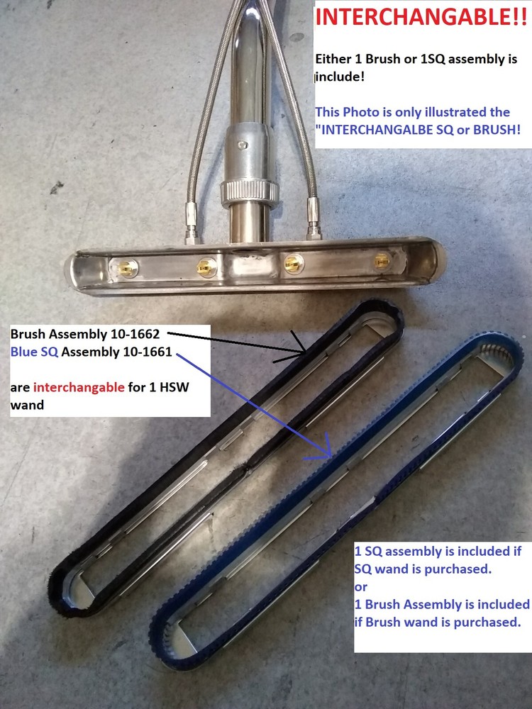 Hard Surface Scrubber Wand Tile Grout carpet cleaning Squeegee