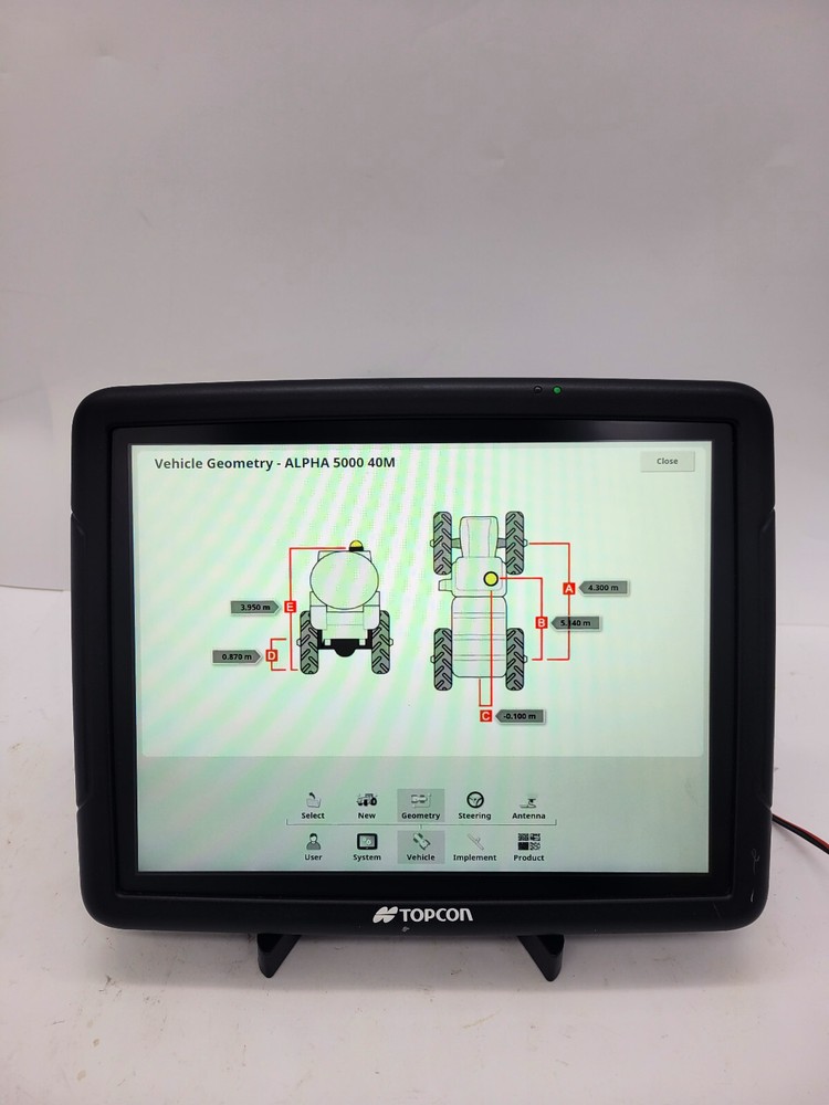 Topcon x35 Display Consol 1007187-01 Auto Steer Auto Section Control