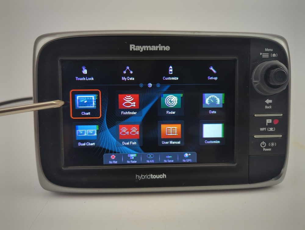 Raymarine e7 E62354 HybridTouch 7" Touch Screen GPS Fishfinder Chartplotter MFD