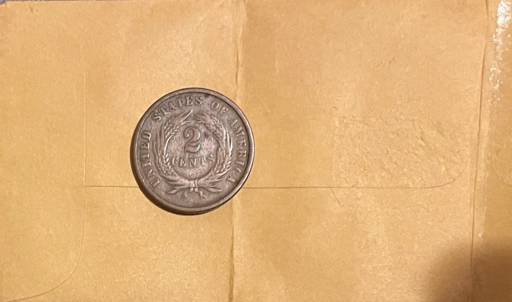 1867 Copper Two Cent Piece 2C