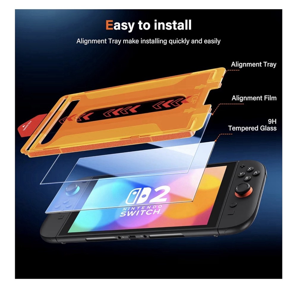 Nintendo Switch 2 Tempered Glass Screen Protector