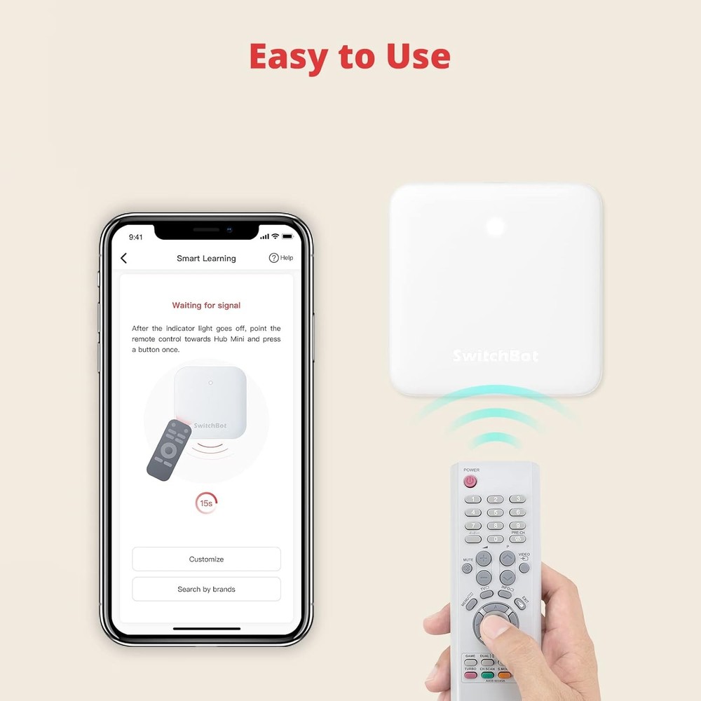 SwitchBot Hub Mini Smart IR Remote WiFi Alexa Google Home Control