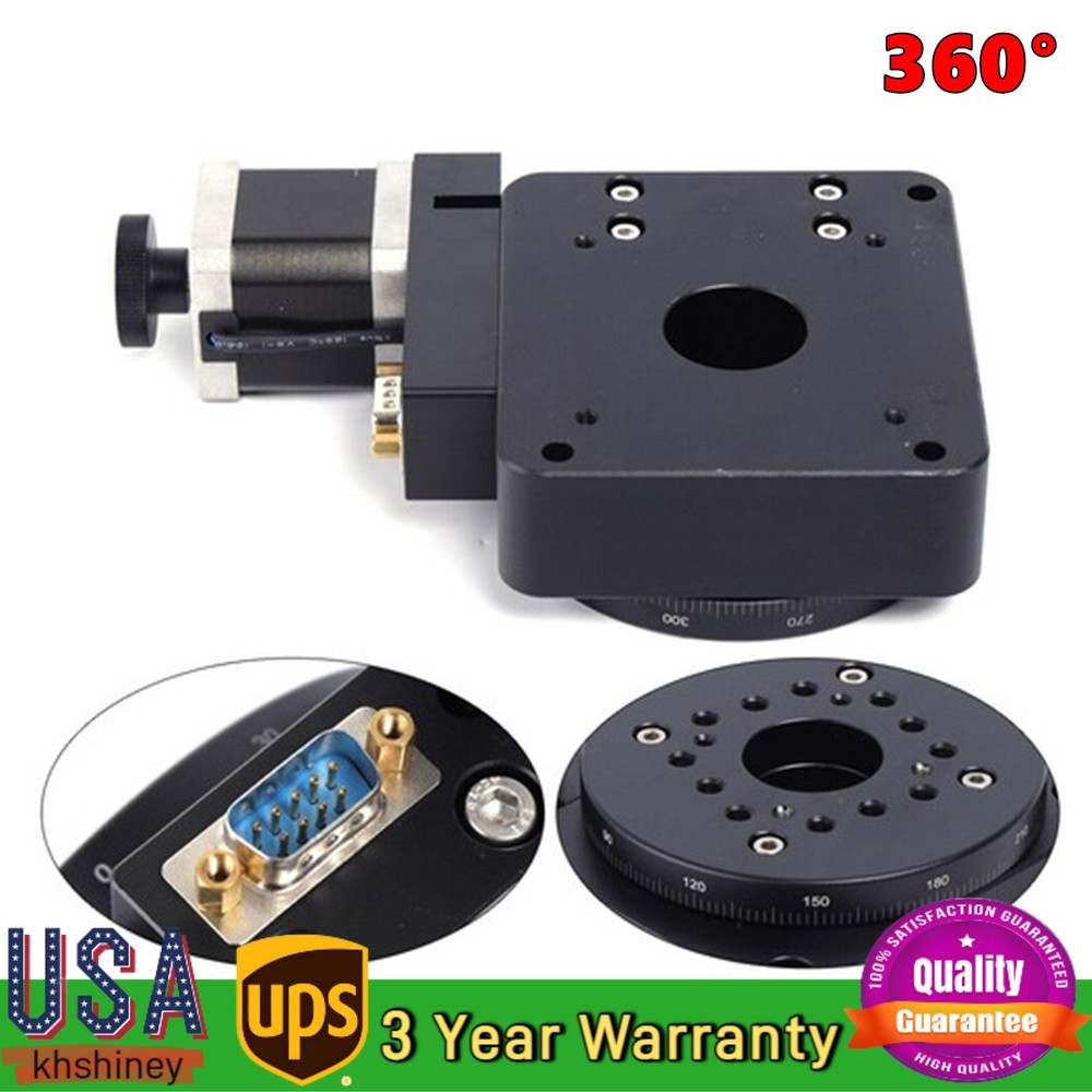 Motorized Rotation Stage Optical Rotary Table Electric Rotation Diameter 100mm