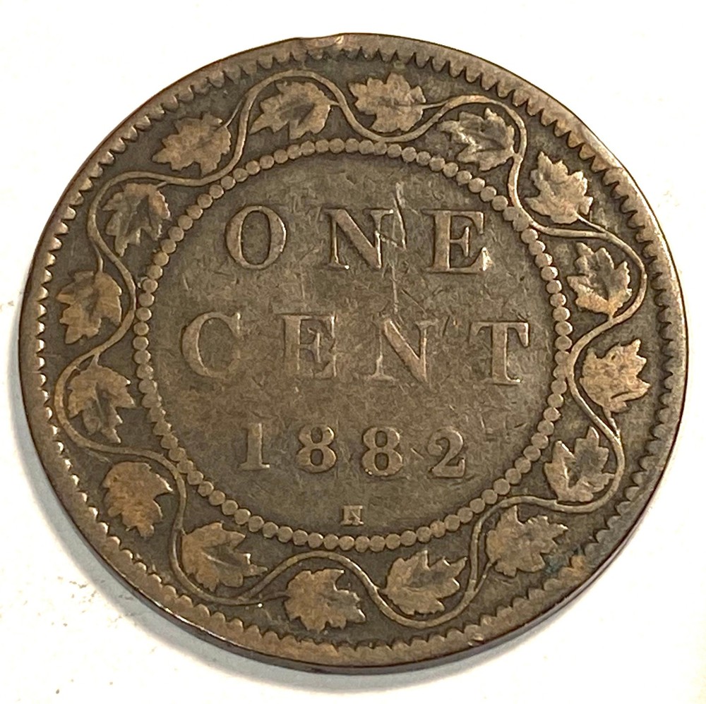 1882 H Canada Large Cent Higher Grade #8