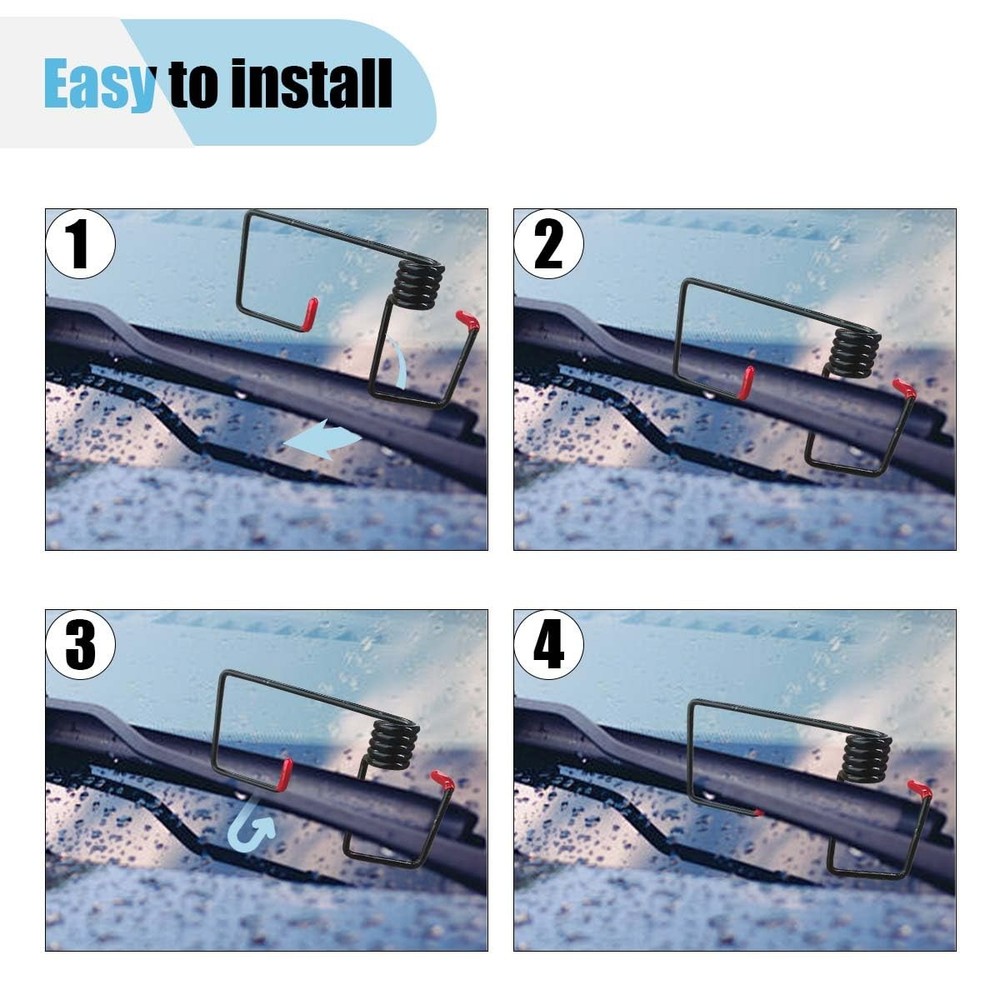Windshield Wiper Arm Pressure Spring Booster, Additional Car 2PCS