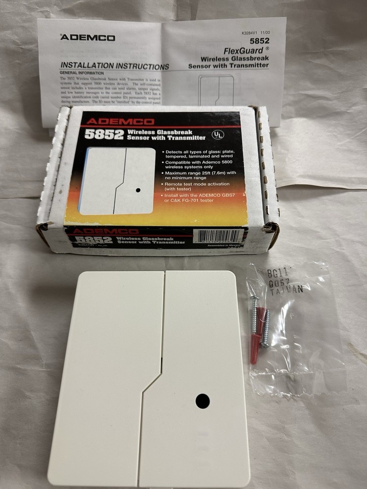 NEW Ademco 5852 Wireless Glassbreak Sensor w/Transmitter