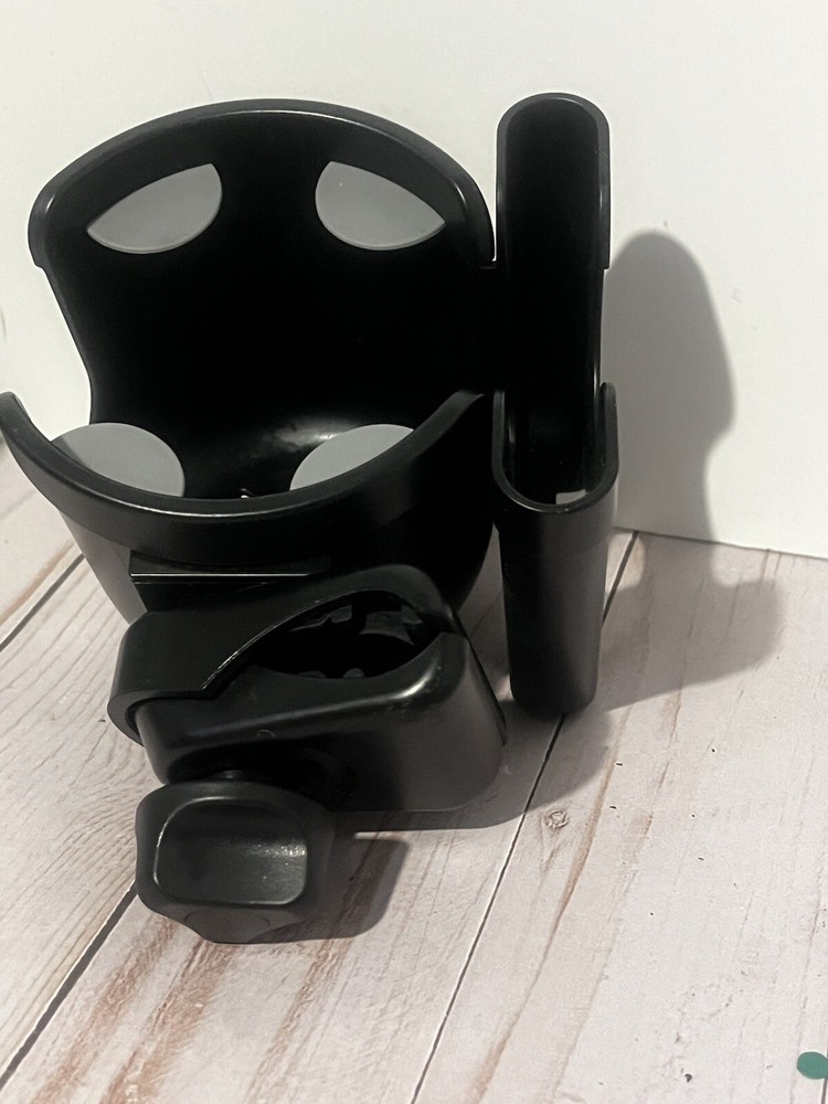 Universal Stroller Cup Holder, Adjustable Drink Holder with Phone Holder for Bab