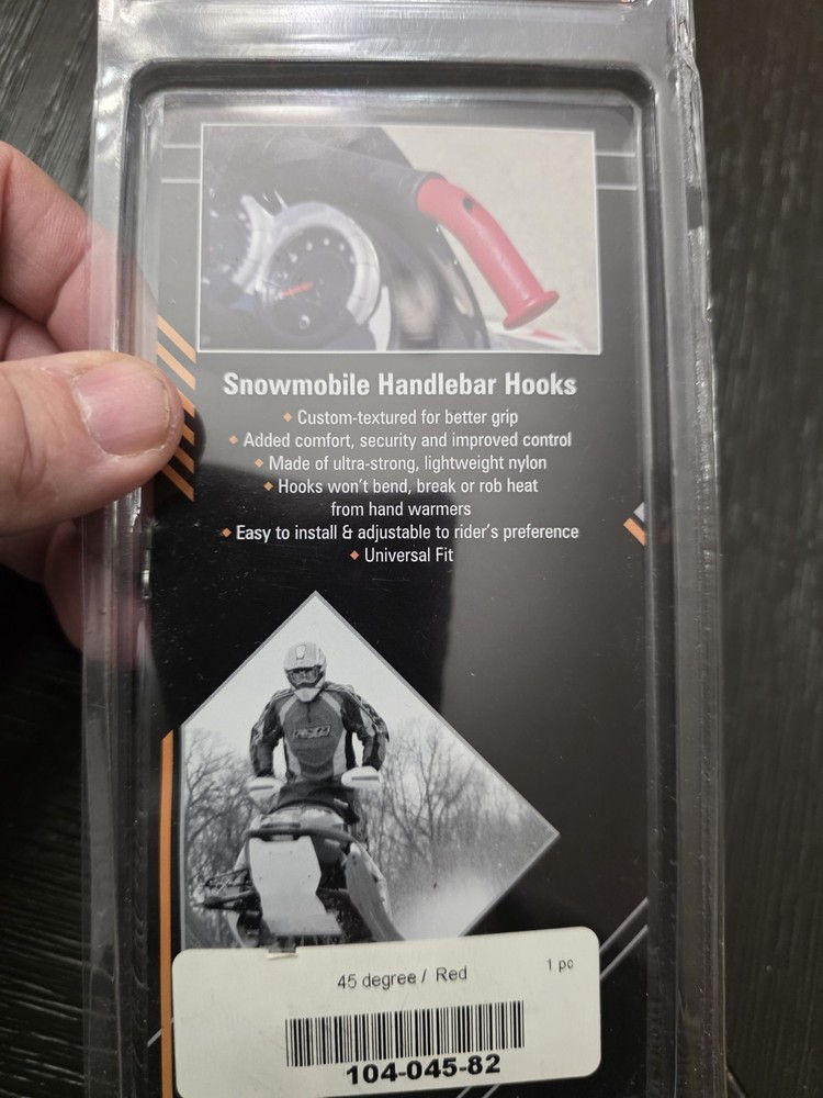 NEW Sno-Stuff RED COMBINATION Snowmobile Handlebar Hook. #104-459-82