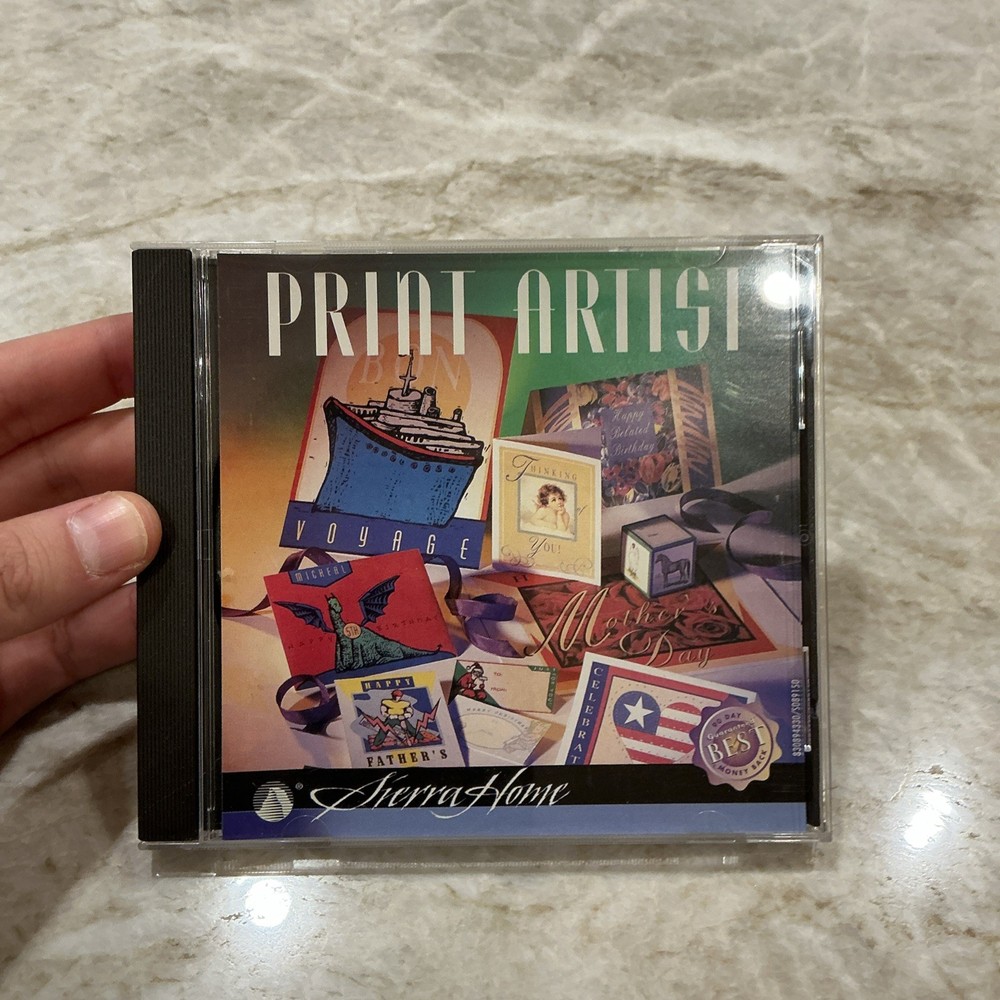 Sierra Home Print Artist (PC, 1996) Computer Software