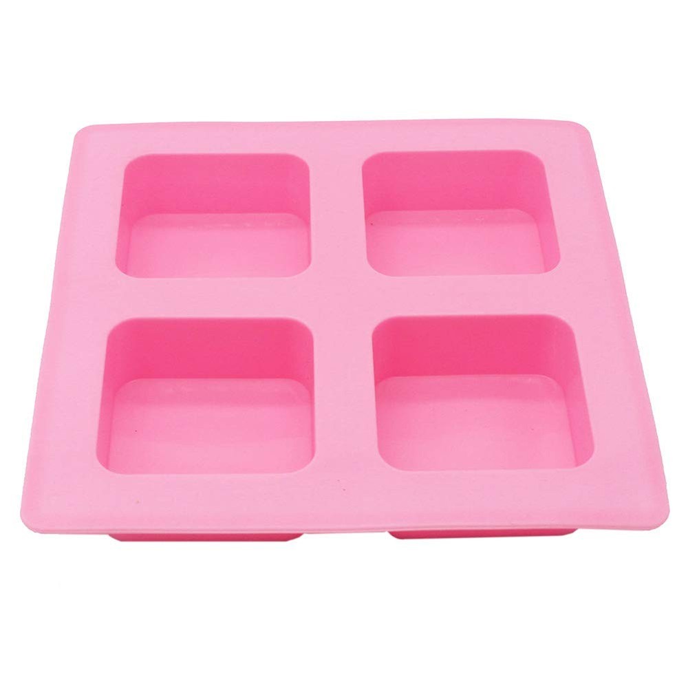 Basic Plain Square Lotion Bar Soap Mold Making 4oz/Cell Big Size