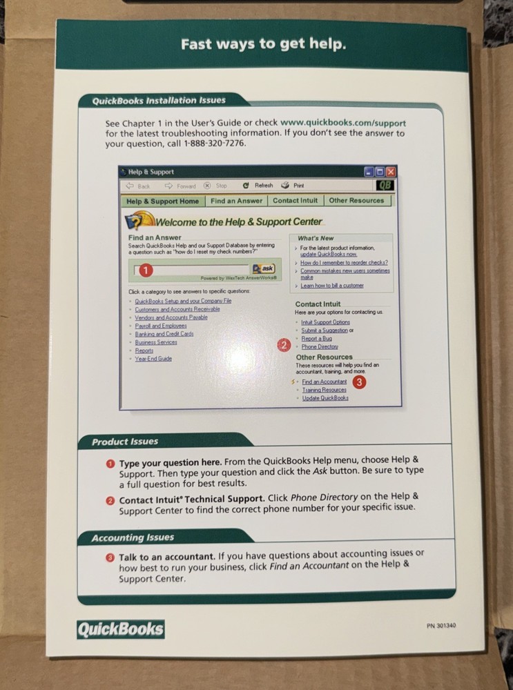 Intuit QuickBooks Basic Edition 2003 - Includes Box, Book, Disc, & Code