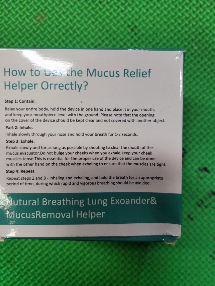 Lung Expansion and Mucus Removal Device Handheld