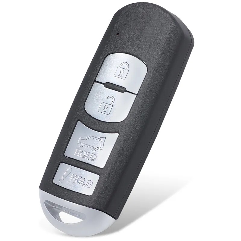 SKE13D-01 4 Button Remote Key Fob Shell Case Replacement for Mazda 3 6 2014-2018