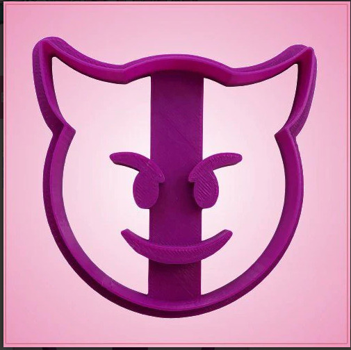 SMILING DEVIL EMOJI COOKIE CUTTER