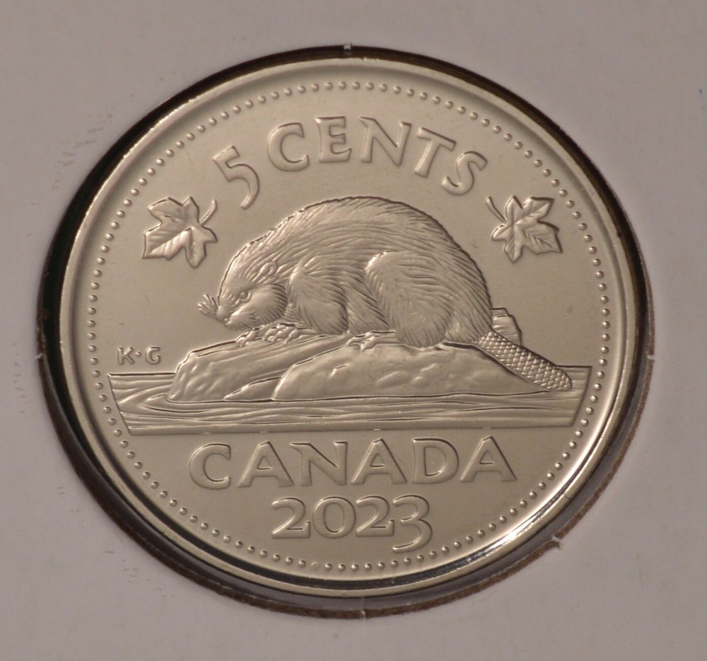 2023 Canada 5 Cent - KING CHARLES  - UNCIRCULATED from Mint Roll 🇨🇦