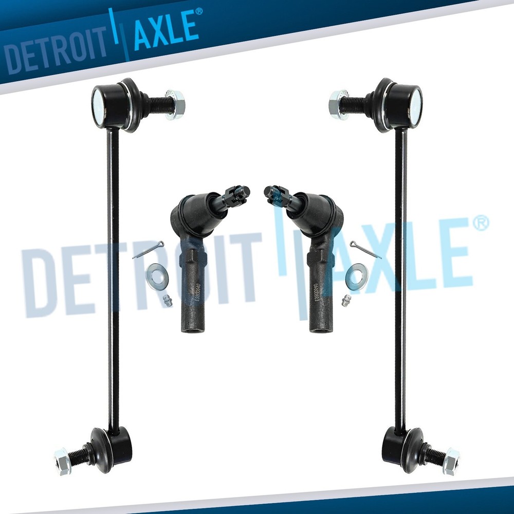 Front Sway Bar Links Outer Tie Rods for 2010 2011 2012 2013-2016 Cadillac SRX