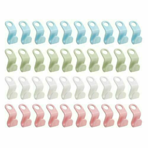 10/30/50X Clothes Hanger Connector Hooks Cascading Hanger Space Saving Organizer