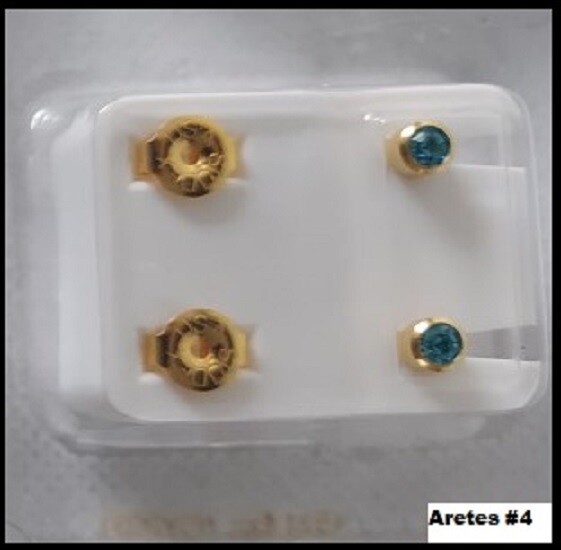 Studex Ear Piercing Gold Plated Clear Stone 4MM Regular R213Y