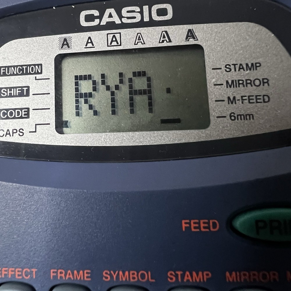 Casio EZ-Label Printer KL-100 - Blue Tested And Working