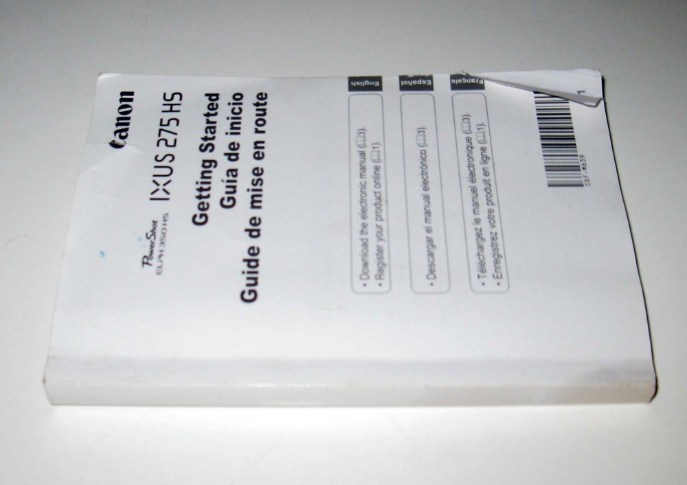 Canon IXUS 275 HS / ELPH 350 HS Getting Started User Guide Manual Book