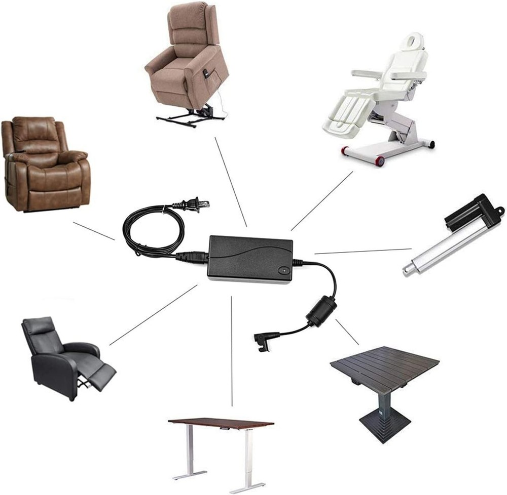 AC/DC Switching Adapter for Recliners - US Plug Included