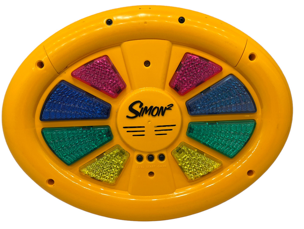 Simon 2 Handheld Electronic Memory Game Party Game Double Sided Matching Game