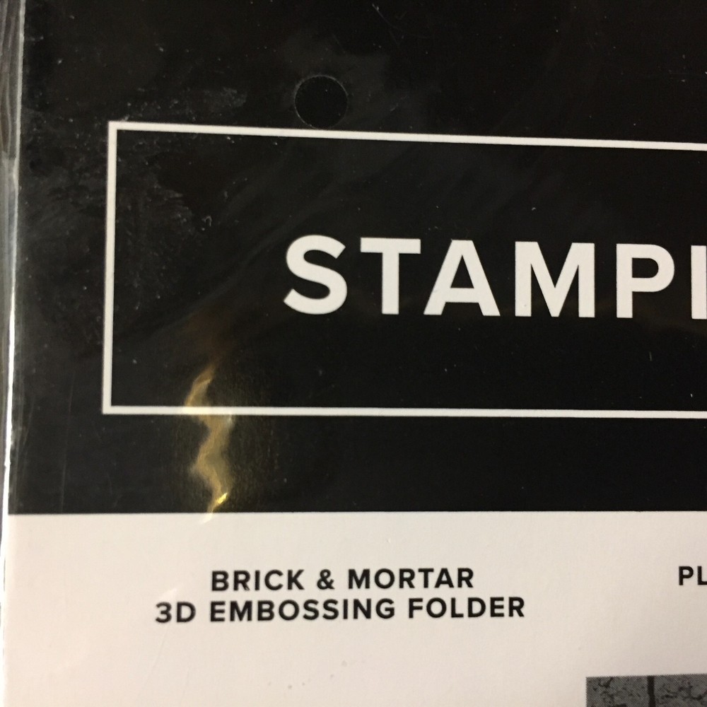 Stampin Up! BRICK & MORTAR 3D Embossing Folder. ***NEW*** #70
