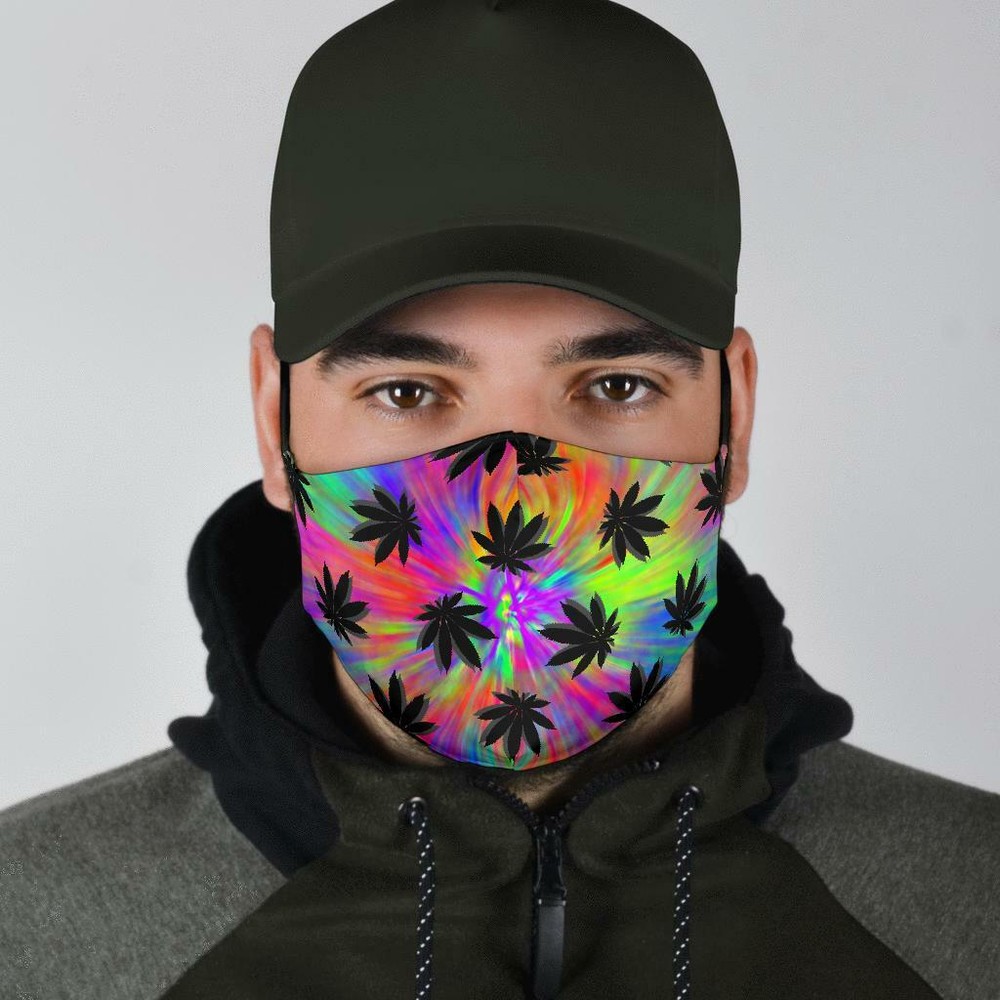 Dank Master Green Weed Leaf Face Mask