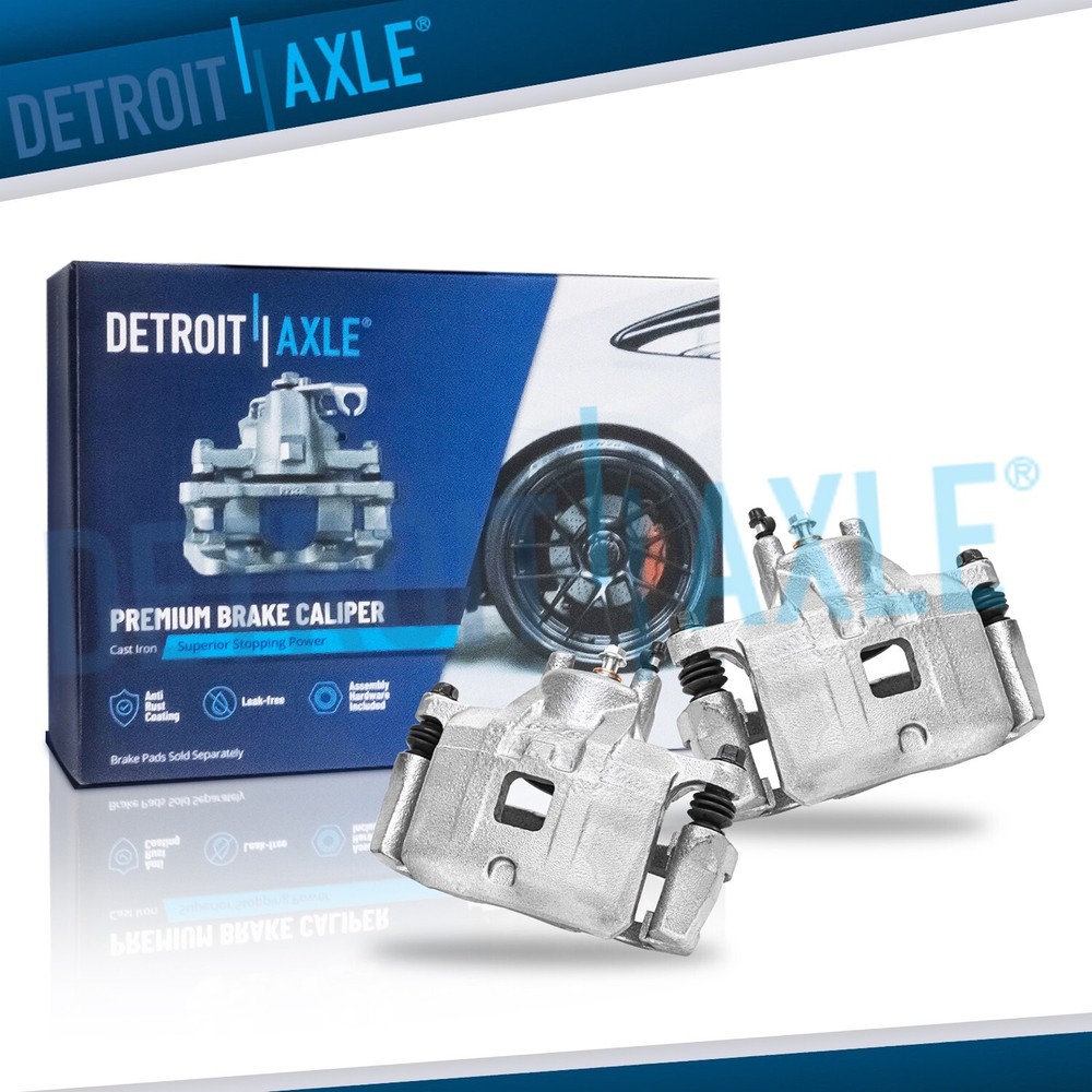 Front Left & Right Brake Calipers w/Bracket Assembly for 2007-2012 Dodge Caliber