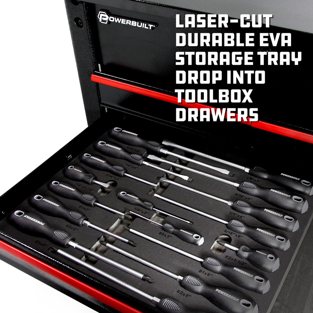 Powerbuilt 17 Piece Pro Tech Double Injection Screwdriver Set - 949018