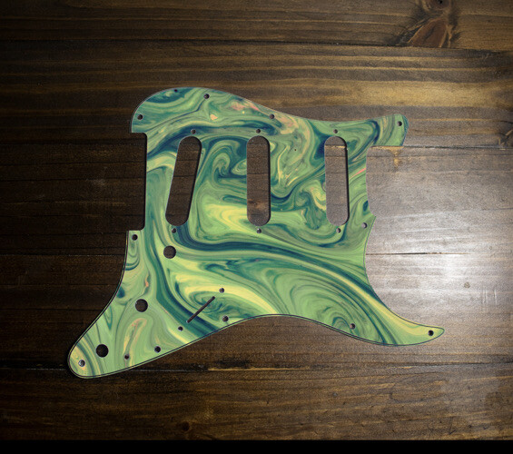 Custom Psychedelic Stratocaster Pickguard