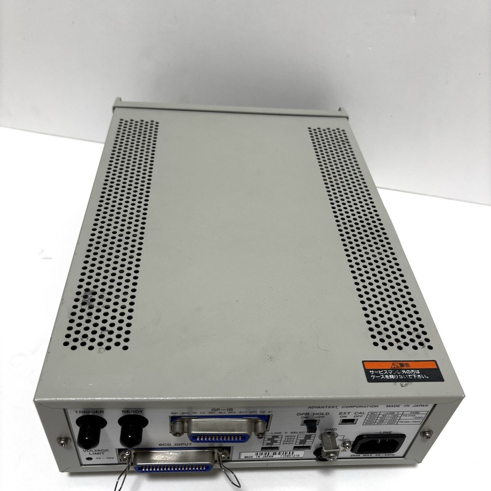 ADVANTEST R6142 Programmable DC Voltage Current Generator USED