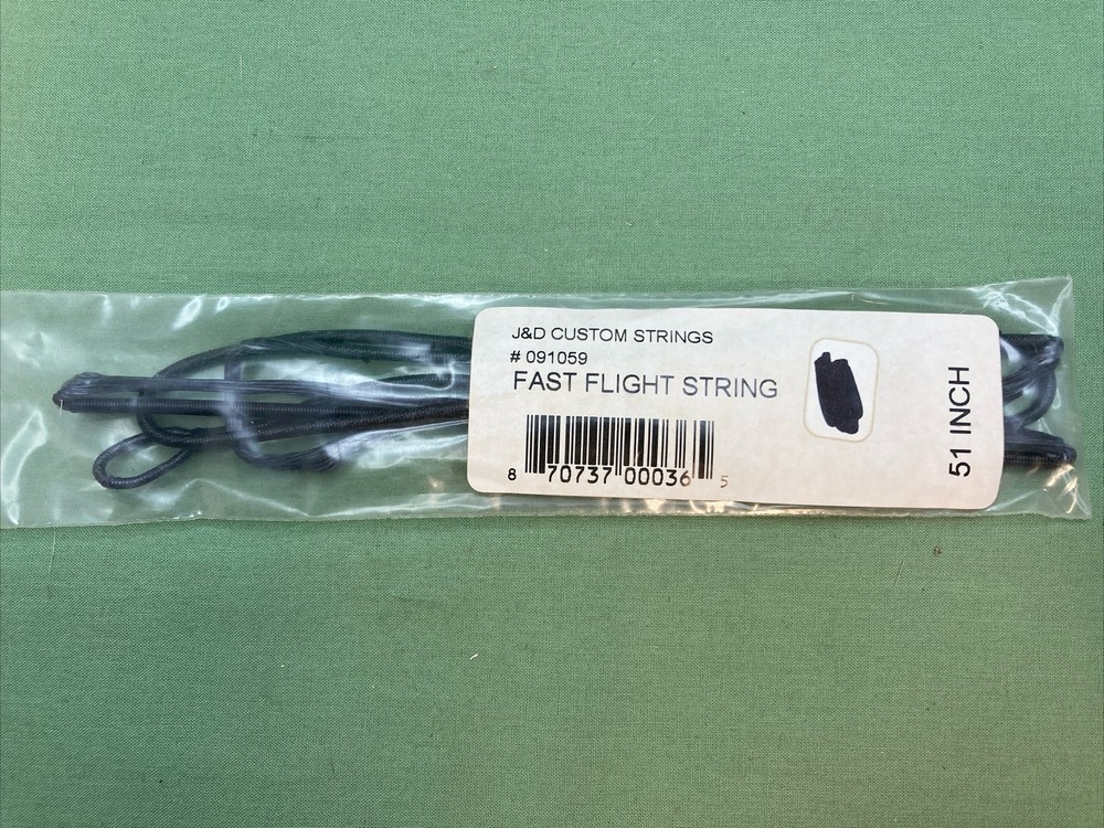 NEW J & D CUSTOM STRINGS 091059 FAST FLITE COMPOUND BOWSTRING LENGTH 51"