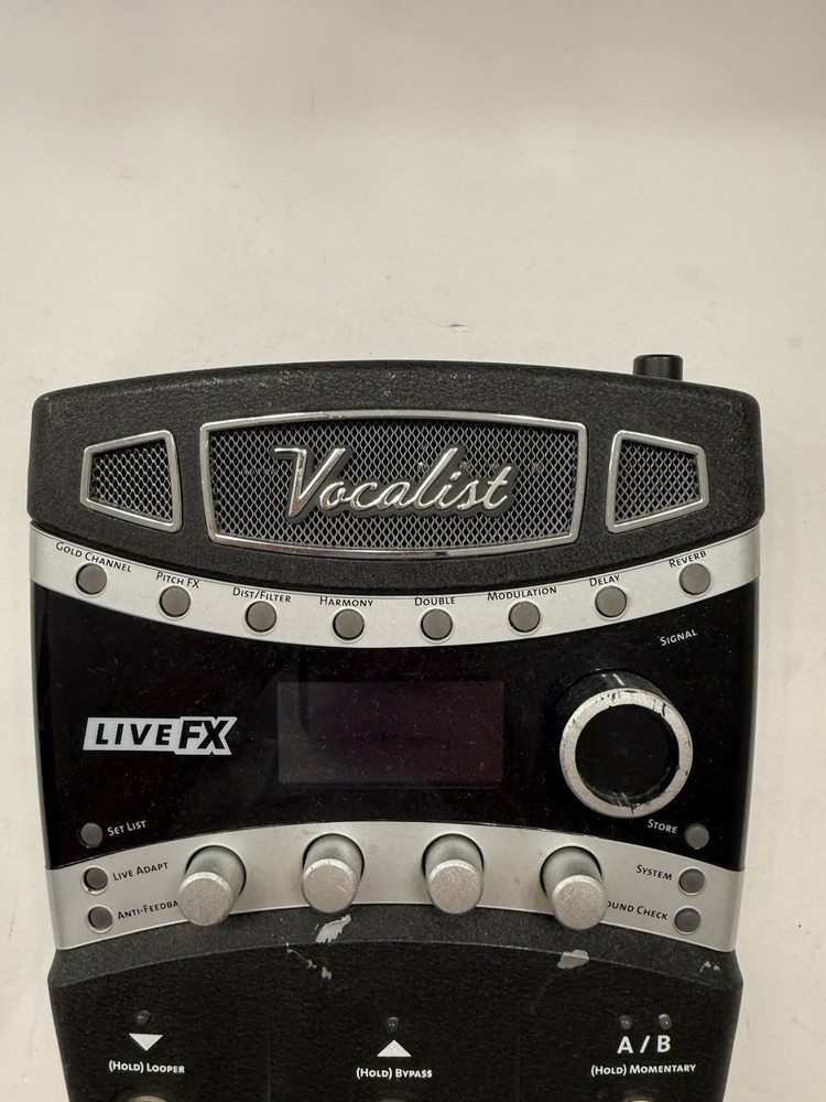 Digitech VLFX Vocalist Live FX Vocal Multi Effects Processor Pedal + PSU