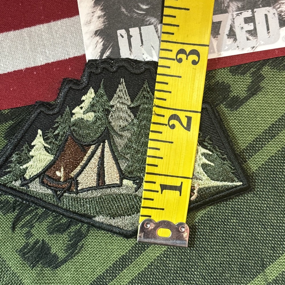 Life’s Better Outdoors Camping… Morale Patch ~3” Round Hook & loop Gear Patch