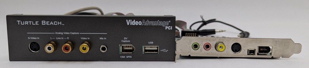 Turtle Beach VideoAdvantage PCI Capture Card TB400-1500-01 w/ 5.25" Front Panel