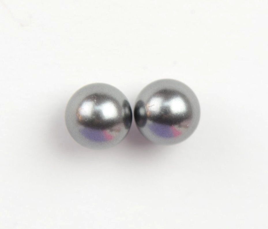 925 Solid Sterling Silver Beautiful Classic Pearls Stud Earrings