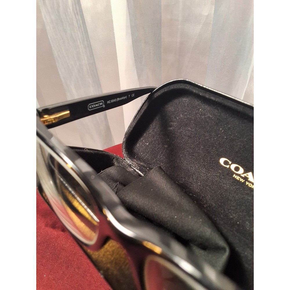 COACH READING GLASSES WITH CASE, BLACK