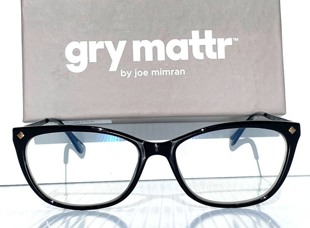 Gry Mattr DESIGNER READERS Shiny Black DILIGENT Blue Light Blocking Eyewear