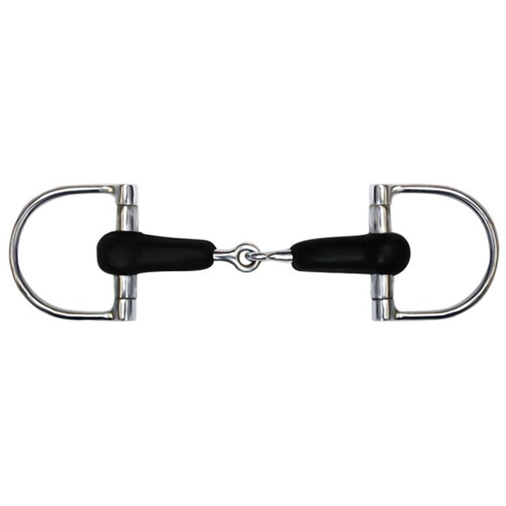 D-RING BIT Stainless Steel with 5" Rubber Mouth Piece
