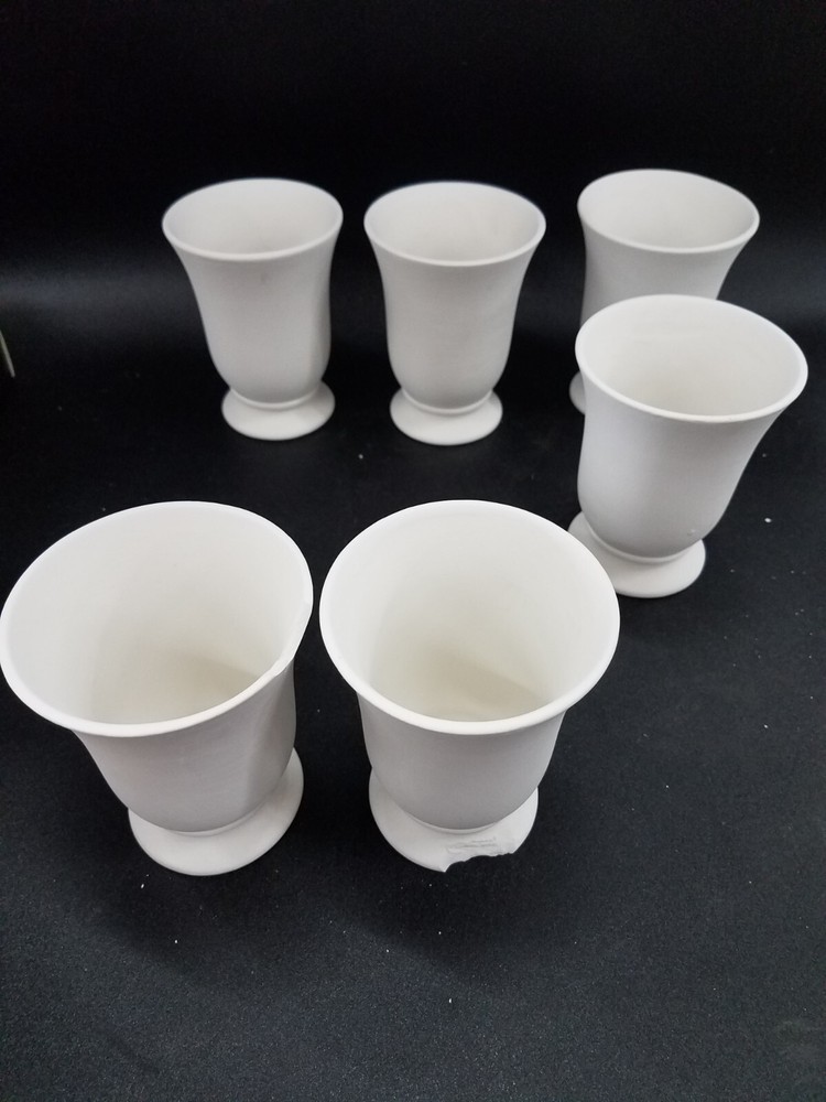 Chesapeake Ceramics 6 Designer Tumblers CCX911 (2 Broken)