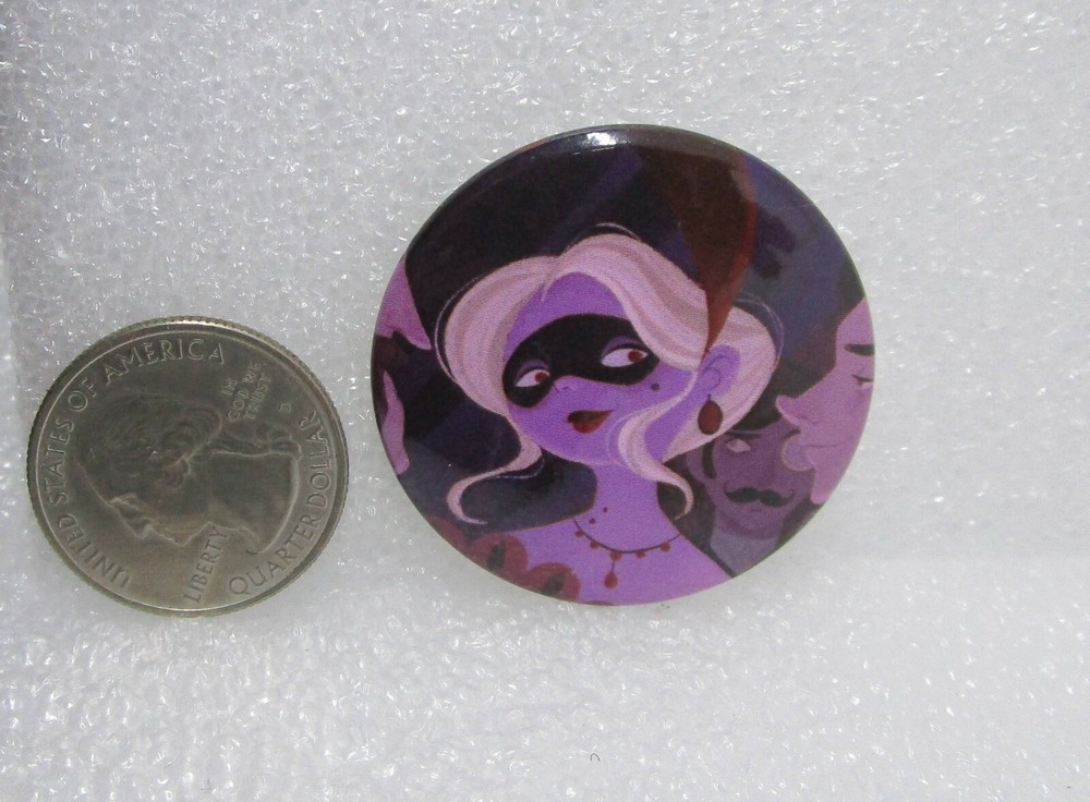 OwlCrate Masters Of Disguise Masquerade Button Pin