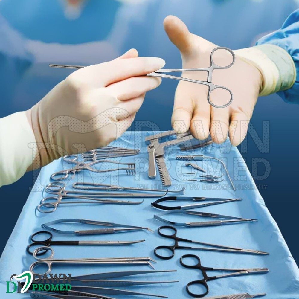 Doyen Intestinal Forceps 9" Straight Longitudinal Serration Surgical German Gr