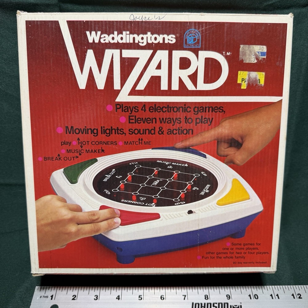 Vintage 1979 Waddingtons WIZARD Electronic Game - Works - SEE VIDEO - Ships Free