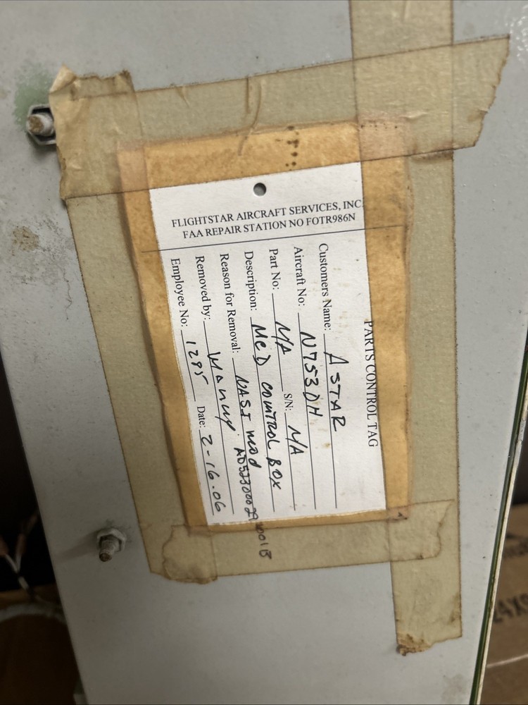 Vintage Lockheed C-130 Control Panel For Cargo Bay